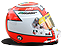Felipe Nasr 2013 GP2 Helmet - Right Side